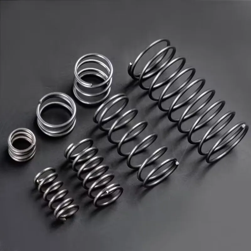 Creamily 5PCS  65Mn Steel Compression Spring Cylindrical Helical Coil Backspring Compressed Shock Absorbing Pressure Springs