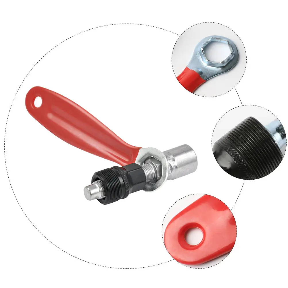 

Crankset Removal Tool Carbon Steel Durable Soft Grip Wrench Puller Extractor Bottom Bracket Kit Suitable 20 Teeth Splined Type