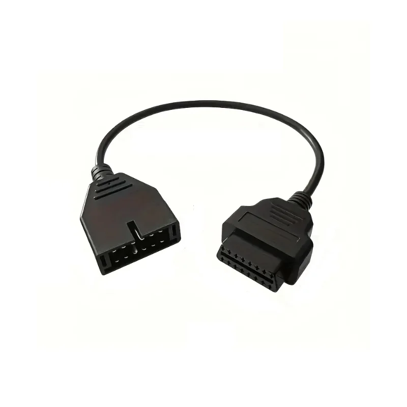 Pour GM Daewoo 12 broches OBDII OBD2 connecteur de Diagnostic automatique câble adaptateur GM12 à 16 broches câble pour GM DAEWOO adaptateur de Scanner automatique
