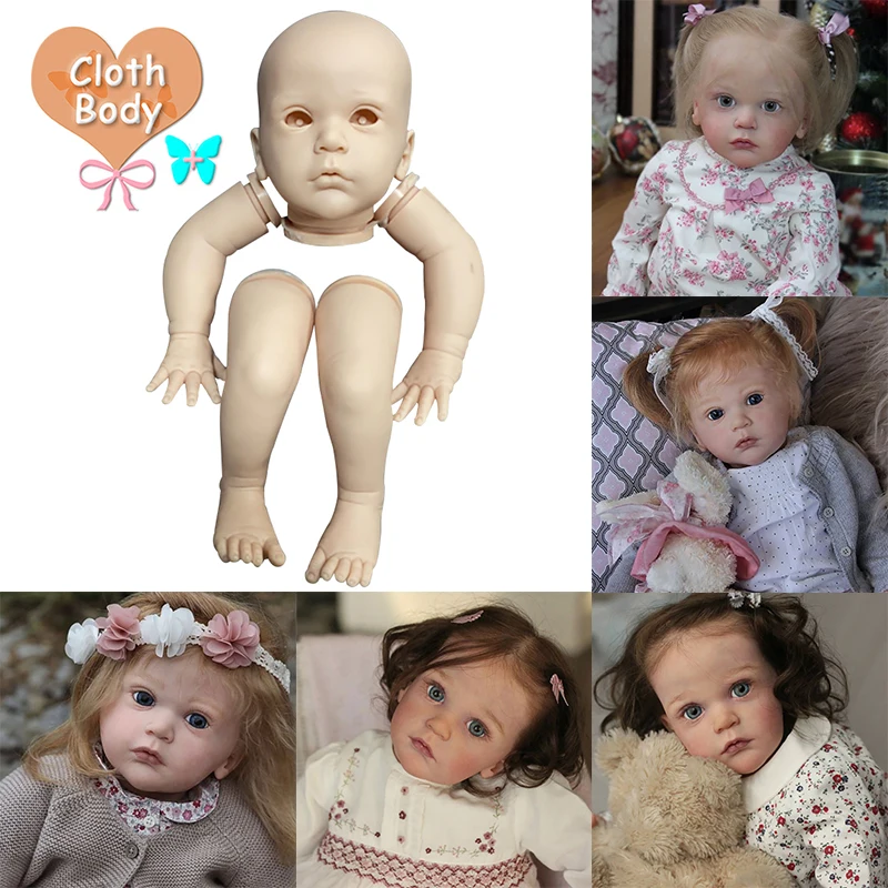 24inch Mattia Reborn Doll Kit Newborn Sleeping Baby Soft Touch Unfinished Unpainted Doll Parts DIY Handmade Doll Toys