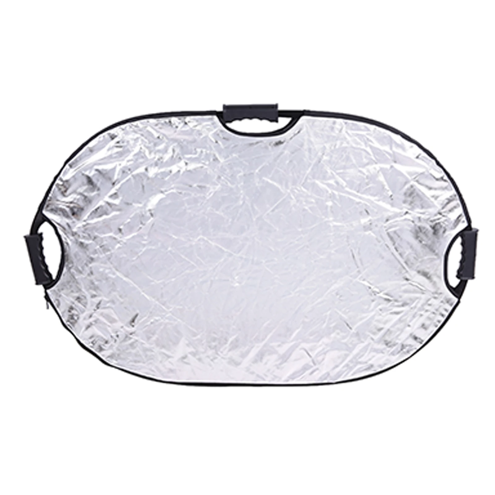 90*60cm Portable Handheld Oval Collapsible 5in1 Multi Reflector with Gold/Sliver/White/Black/Translucent Colors for Photo Studio