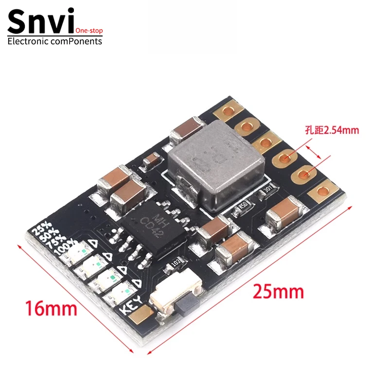 Snvi 1pc MH-CD42 CD42 DC 5V 2.1A Mobile Power Diy Module 3.7/4.2V Charge/Discharge(boost)/battery protection/indicator Board