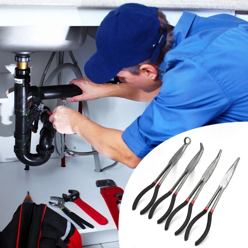 

4pc Automotive Repair Plugs Removal Plier For Electrical Connectors