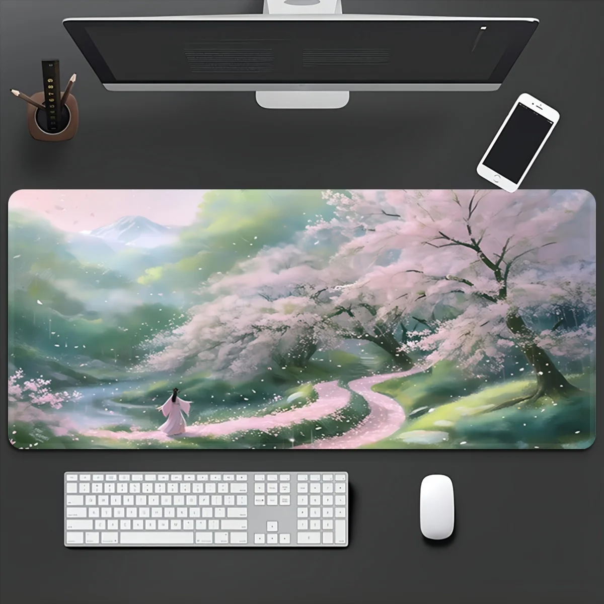 

Universal Rectangle Cloth Mouse Pad Durable Washable Mouse Mat Non-Slip Bottom Stable Desktop Pad For PC Laptop Office Working