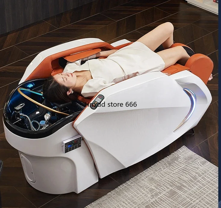 Customized Electric Intelligent Massage Shampoo Beauty Hairdressing Fumigation Head Treatment Water Circulation Bed