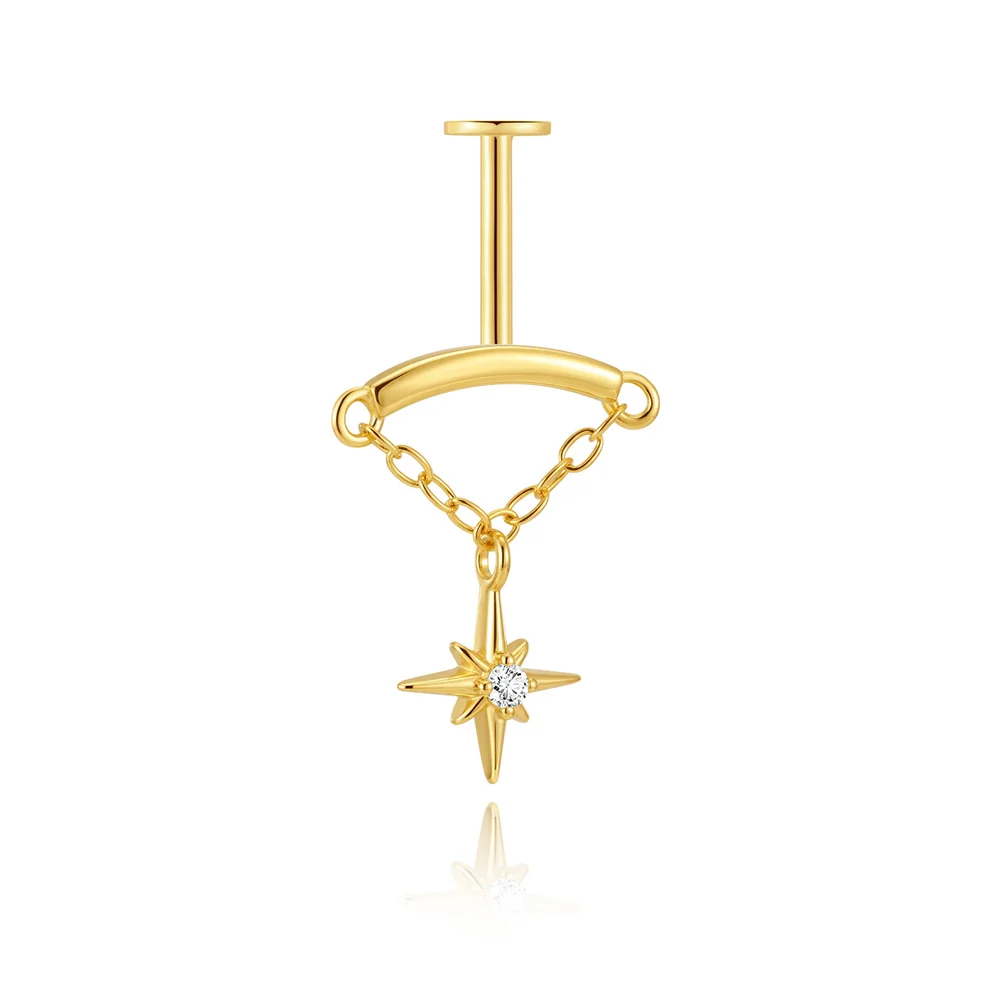 AIDE 1 Stück 925 Sterling Silber Ersatzteile Ketten Teil für Ohrstecker Piercing Creolen Tropfenohrring Damen Edlen Schmuck Geschenk