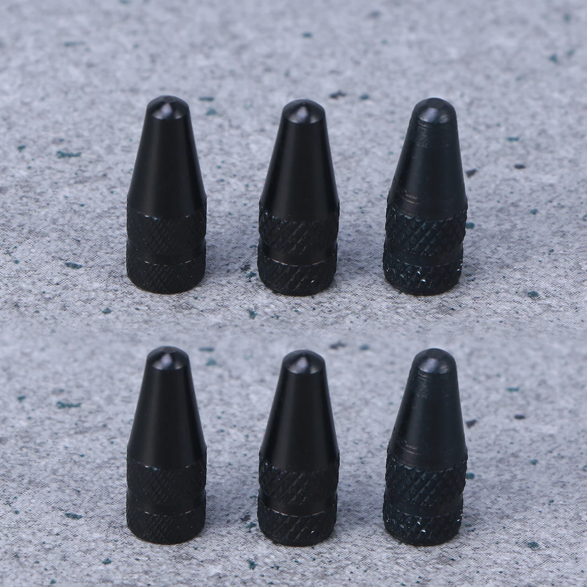 

6 pcs French Style Aluminum Bike Tire Valve Caps for Mountain Road Bicycle Dust Proof Gas Cover Accessories Bright Color Anti