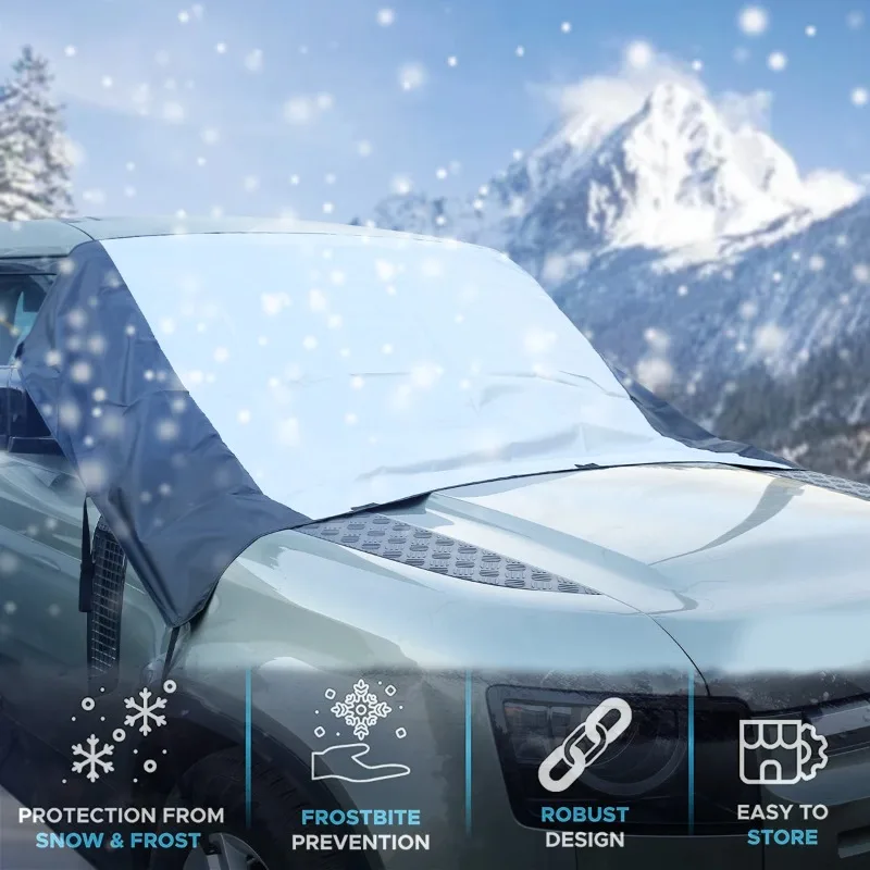 

For Land Rover Defender 04-24 Car Snow Cover Windshield Cover Snow Protector Ice Blocked Front Window Protector Car Accessories