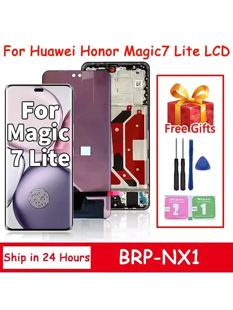 6,78 cala – zamiennik wyświetlacza LCD do telefonu Honor Magic7 Lite, model BRP-NX1, wraz z dotykową szybą i modułem digitizera, przeznaczony do telefonu HUAWEI Honor Magic 7 Lite. — zdjęcie produktu 7