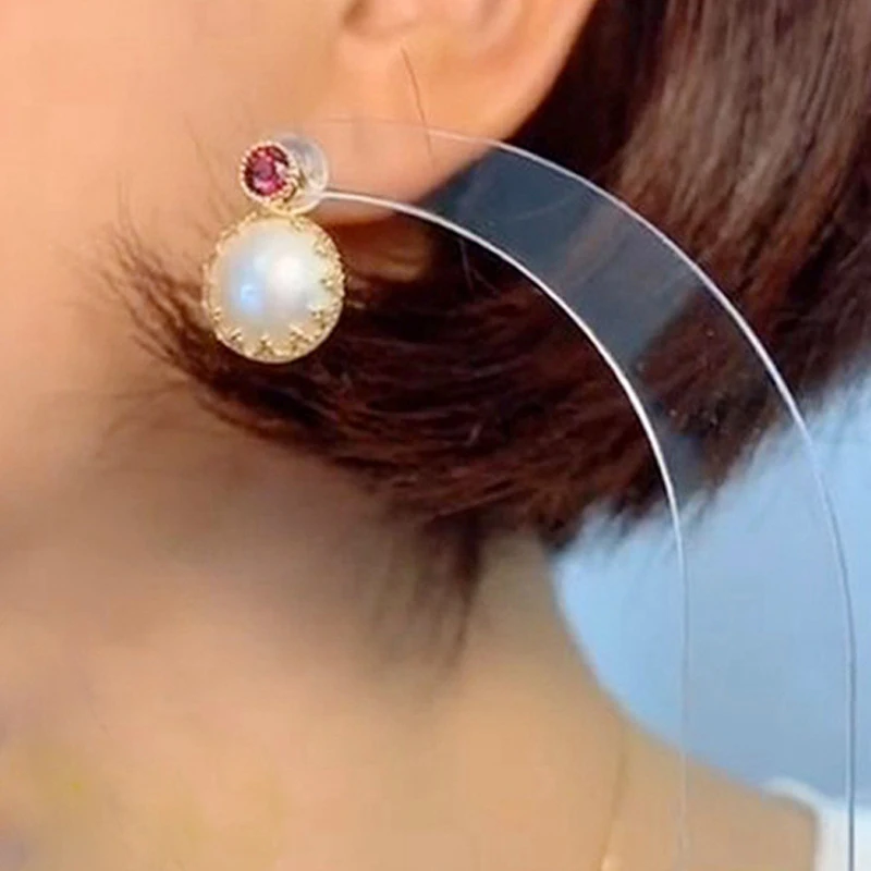 1pc Acrylic Earring Try On Stick Forecast Shop Tool, Ear Stud Holder Jewelry Trial Display Holder Rack For Live Stream