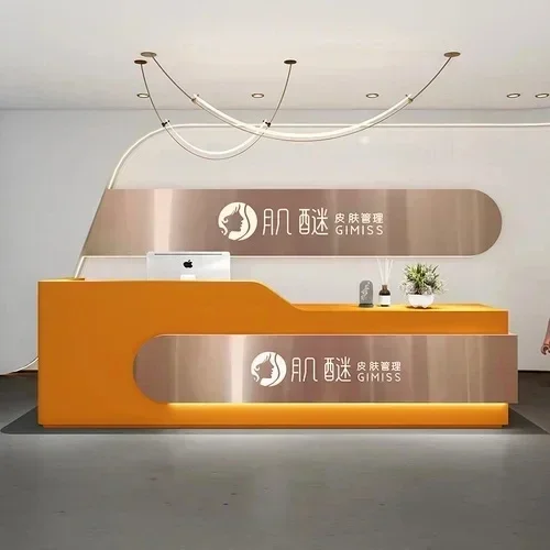 

Bar Modern Office Front Desk Lectern Small Reception Mobile Pulpitos Hair Salon Counter Shop Cash Retail Bureau Shop Furniture