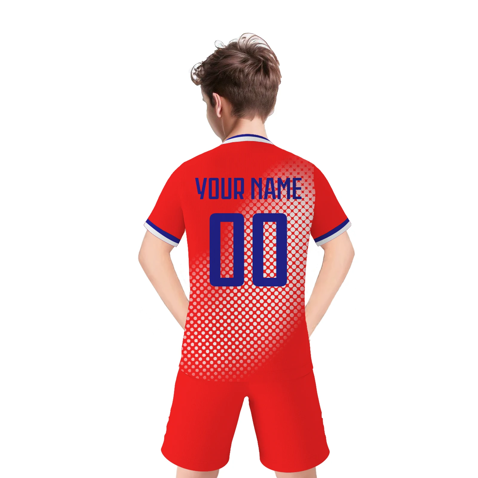 Custom Kids Soccer Jersey for Boys Girls Fans Gift Football Training Kit Youth Team Uniform with Personalized Name and Number