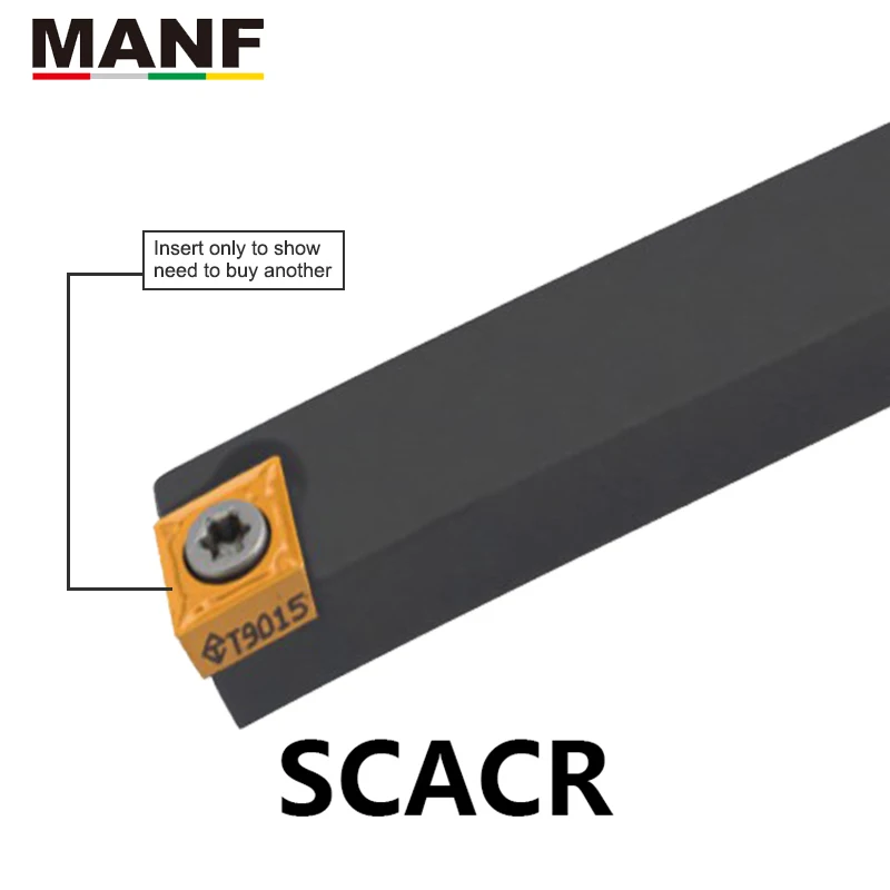 

MANF SCACR-1212K09 External Turning Tool 8mm 10mm CCMT06 Inserts Metal Lathe Sale Tools Tungsten Bar Cutter Turning Tool Holder