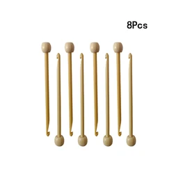 8Pcs/Set 8cm Knitting Crochet Natural Bamboo Material for Knitting Positioning Needles Sweater Socks Weave Pins DIY Sewing Tools