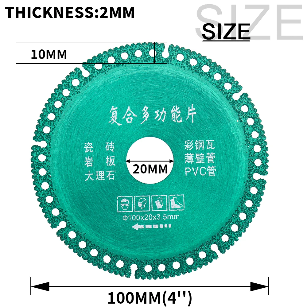 مركب متعدد الوظائف قطع شفرة المنشار رقيقة جدا شفرة المنشار لطاحونة زاوية سيراميك أسطوانة تقطيع الزجاج للأنابيب البلاستيكية #2