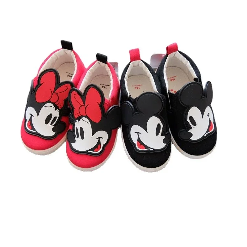 Nuove scarpe per bambini Cartoon Mickey Minnie Mouse ragazze ragazzi Casual Canvas bambini Baby primavera autunno Runnig Sneakers scarpe da bambino