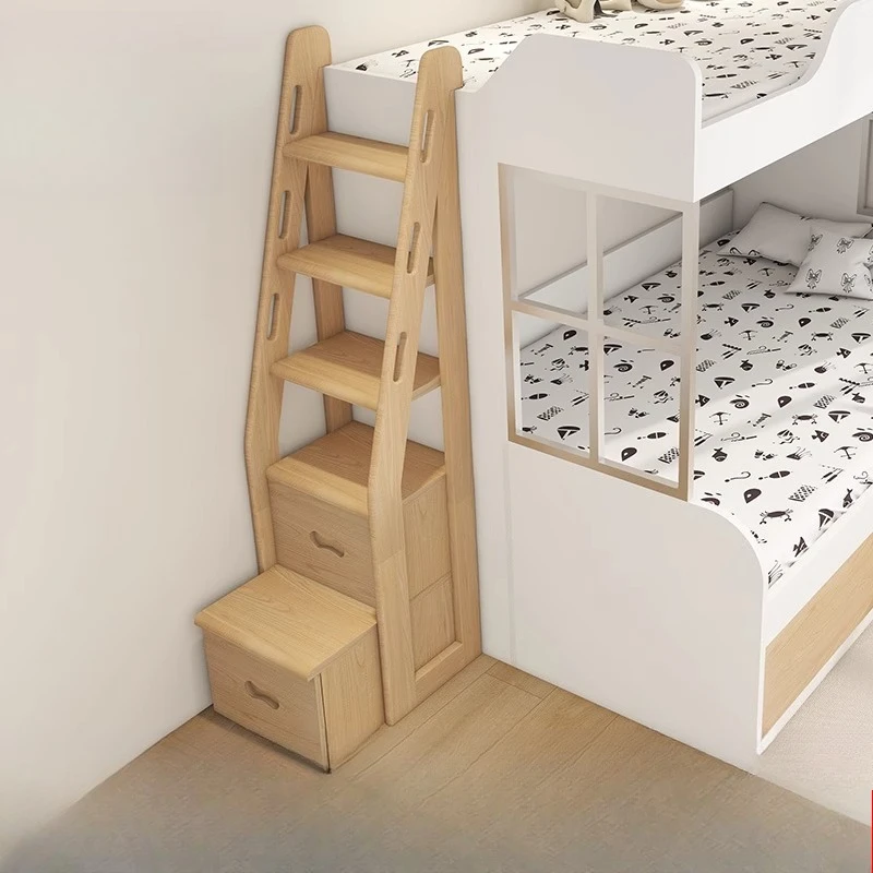 Solid wood step cabinet sold separately Upper and lower bed ladder cabinet Mother and child bed stair cabinet Children's bed Mul