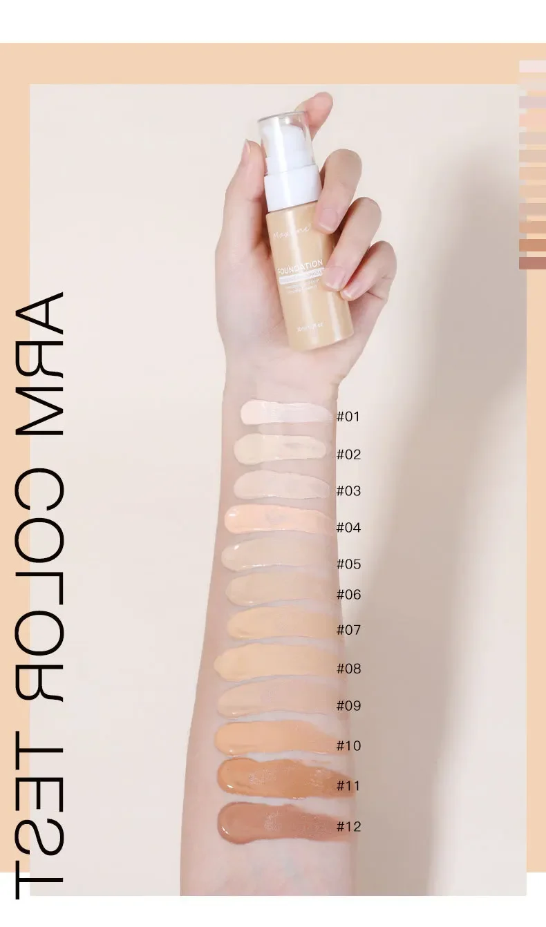 Liquid Foundation Effective Concealer Waterproof Sweat-resistant Makeup Professional Cosmetics