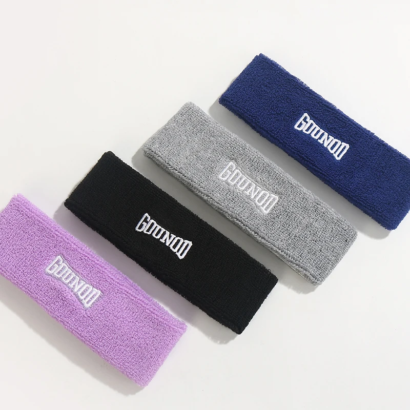 1PC/1pair GOUNOD Sports Fitness Headband Tennis Badminton Basketball Cotton Knitted Breathable Sweat-absorbent Towel Headband image 5