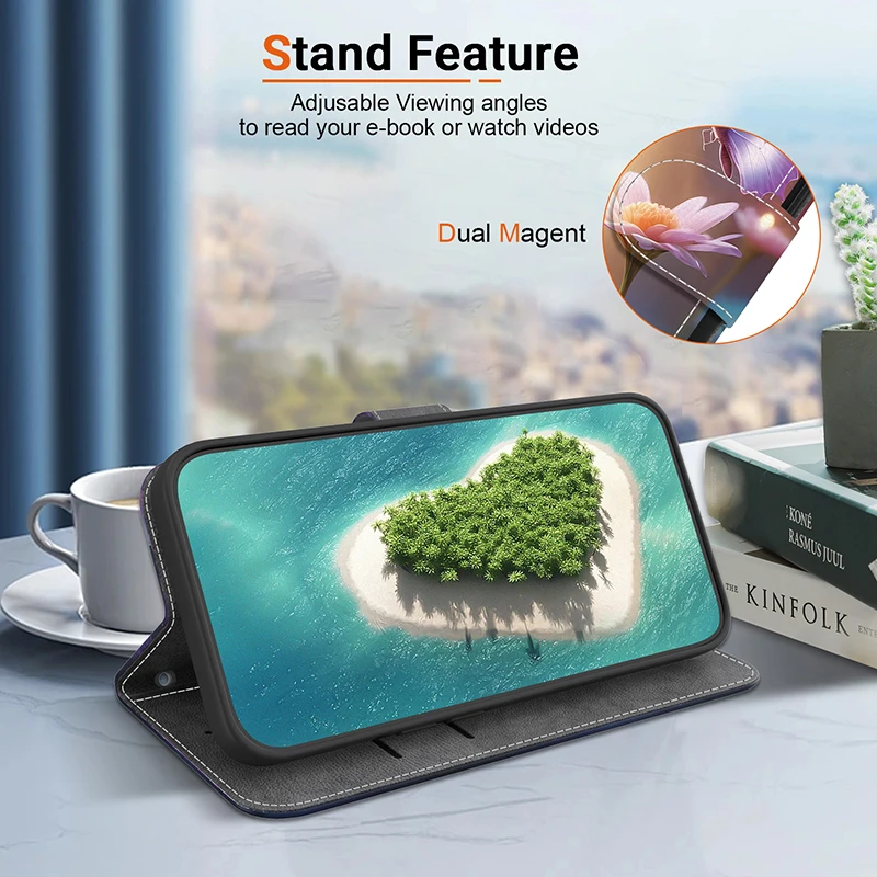 Stand Flip Wallet Case für iPhone 11 12 13 14 15 16 17 Pro Max XR 14 15 16 Plus 16e 17 Air Leder Schutzhülle – Detail 24