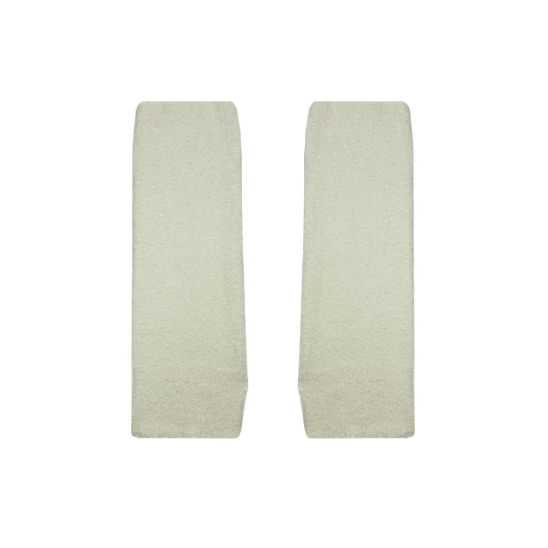 Мягкие вязаные гетры класса А для женщин с разрезом по подолу, однотонные Y2K, корейский стиль, ребристые носки с напуском, гетры на весну и осень