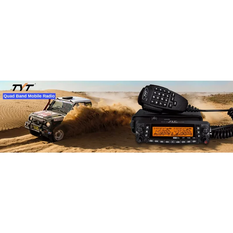 2025 TYT TH-9800 Radio de coche de largo alcance 50W Walkie Talkie alcance de 100km Radio de estación Base Ham de cuatro bandas