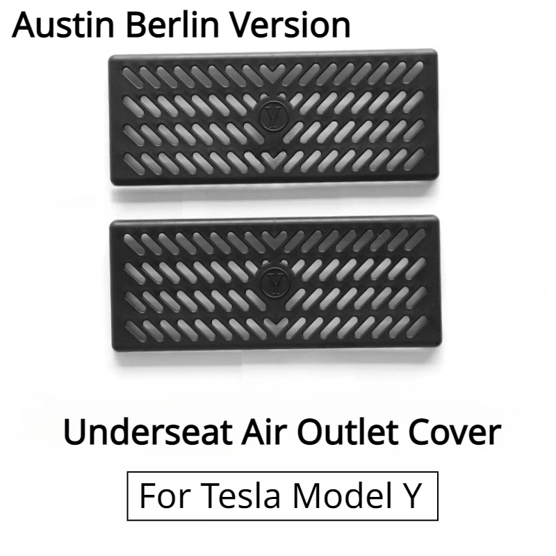 Under Seat Air Outlet Cover for Tesla Model Y Austin Berlin Factory Edition Air Outlet Mask Anti Dust Protection Car Accessories