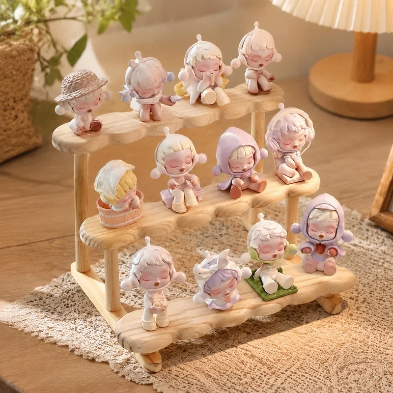 Multi-Tier Wooden Organizer Rack for Displaying Perfumes, Collectibles, Dolls, and Small Items Storage