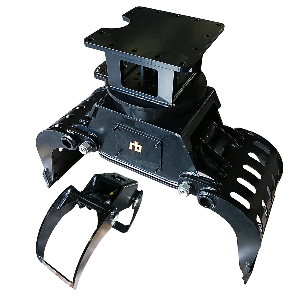 Wholesale Excavator Hydraulic Rotating Demolition Grapple Rock Sorting Grabber Attachment 360 Degree Rotation Scrap Stone Grab