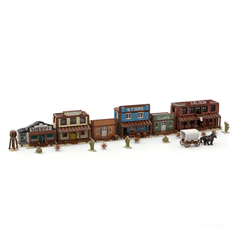 3961pcs MOC Western Town Model Building Blocks Hero SciFi Pirate Voyage Fortress Engine Machine Museum Giftable Master Toy Gift