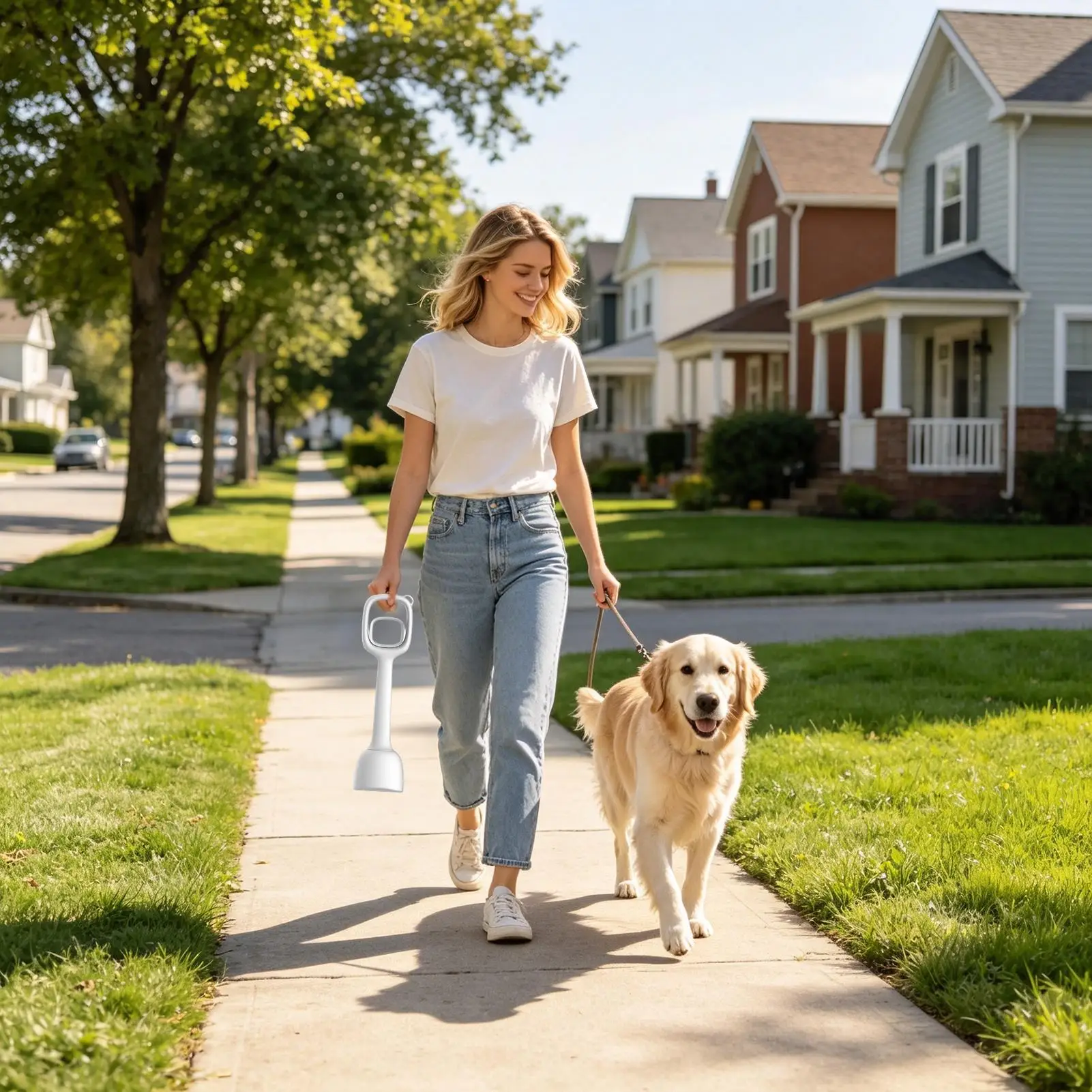 Dog Poop Scoop Ergonomic Serrated Jaw Portable Litter Picker Dog Scooper Pooper Waste Upper For Small Medium Large Pet Outdoor