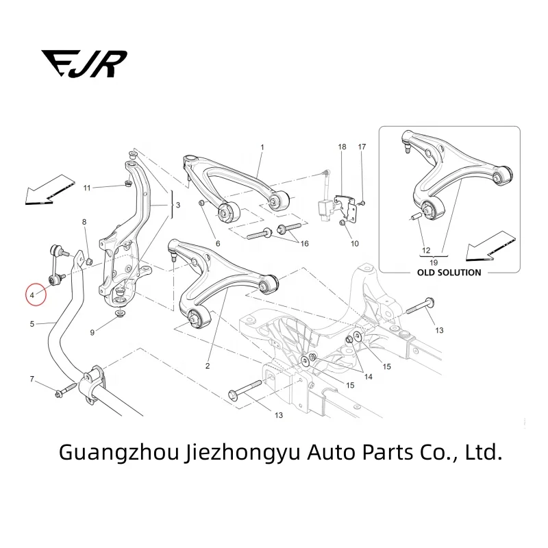 OEM 670005003 670005004 for Maserati Ghibli, Quattroporte High Quality Cars Accessories Ball Pull Rod