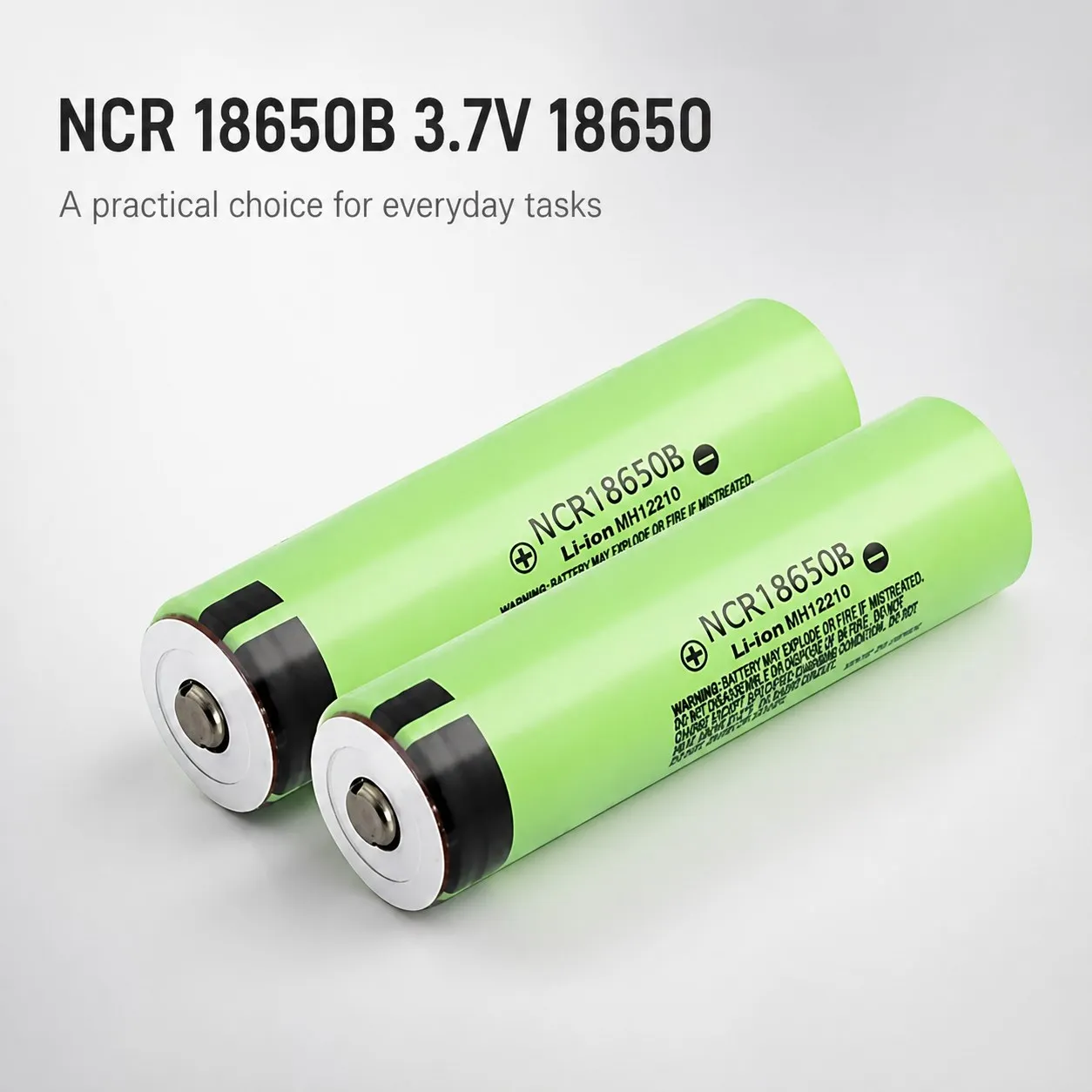 NCR18650B 3.7V 3400mAh 18650 Li-Ion Rechargeable Cell Battery for Pack Flashlight Toy Repair Quantity Connector Match Repair