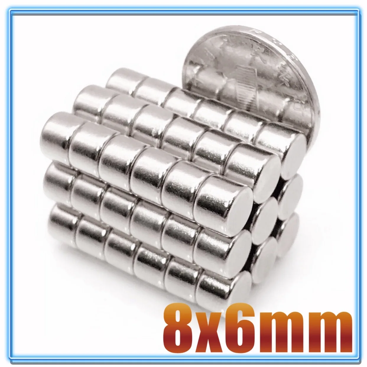 

10/20/50/100PCS 8x6 mm Powerful Magnetic 8mmx6mm Permanent Small Round Magnet 8x6mm Neodymium Magnet Super Strong magnets 8*6 mm