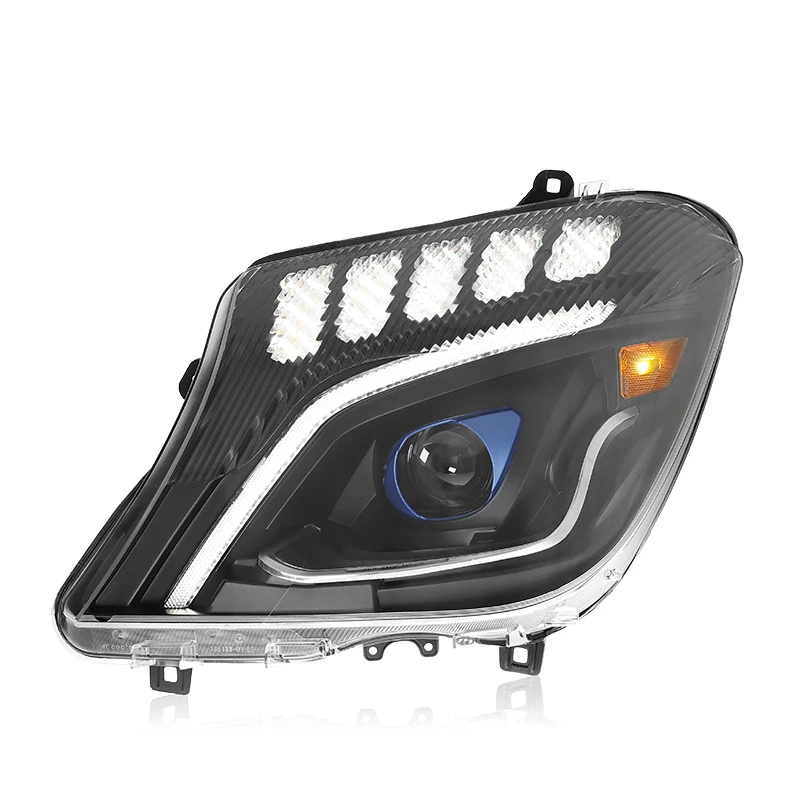LED Headlights Assembly For 2014-2018 Mercedes-Benz Sprinter, LED Day Running Light Sequential Turn Signal Car Tools Accessories