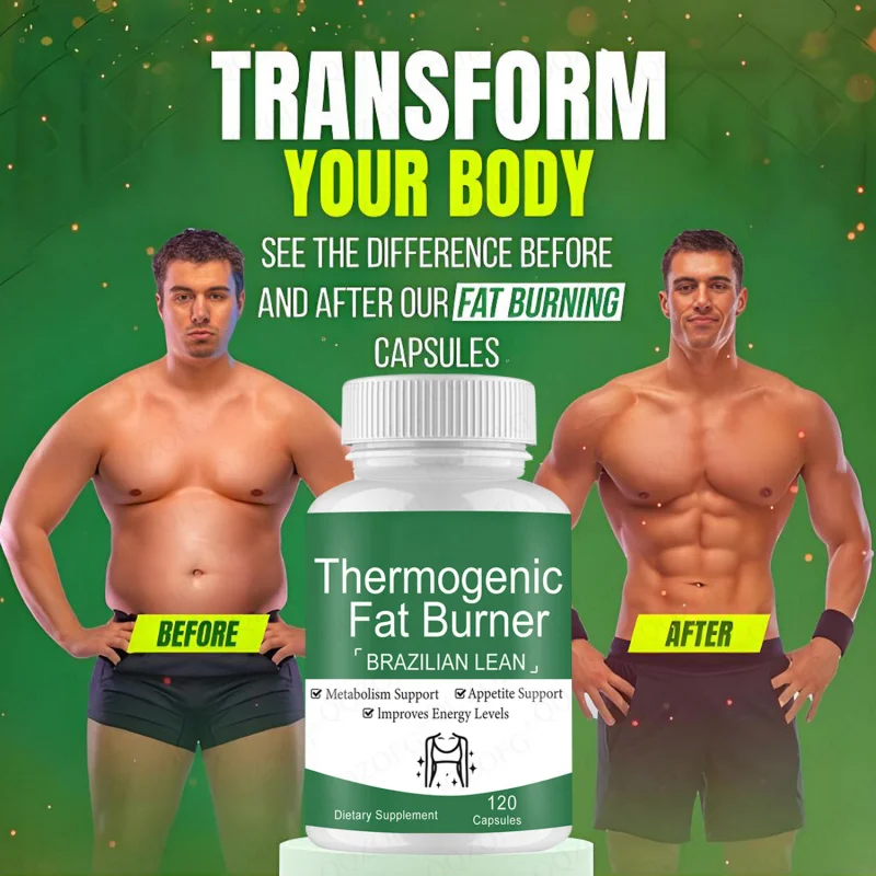 열 생성 캡슐 천연 지방 연소 보충제 신진대사 촉진 에너지 증진 체중 관리 지원 식이 보조제
