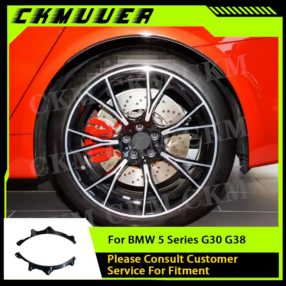 

CKMUUER Car Rear Wheel Arch Fender Flares Mudflap Trims for BMW 5 Series G30 G38 2017+ PP Side Fender Mudguards Spoiler