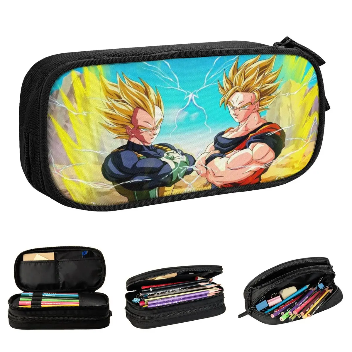 

Dragon Ball Z Dragonball Anime Pencil Case Lovely Pen Bag Kids Large Storage Students School Gifts Pencilcases