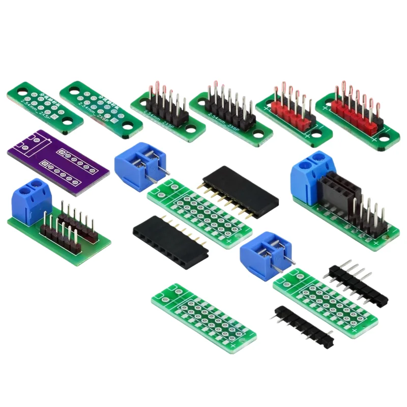 Eine Bestellung enthält mehrere Dupont-Steckverbinder, Stiftleisten, Dupont-Steckverbinder mit 2,54 mm Rastermaß, 2*5/6-polige Breakout-Boards. – Detail 2