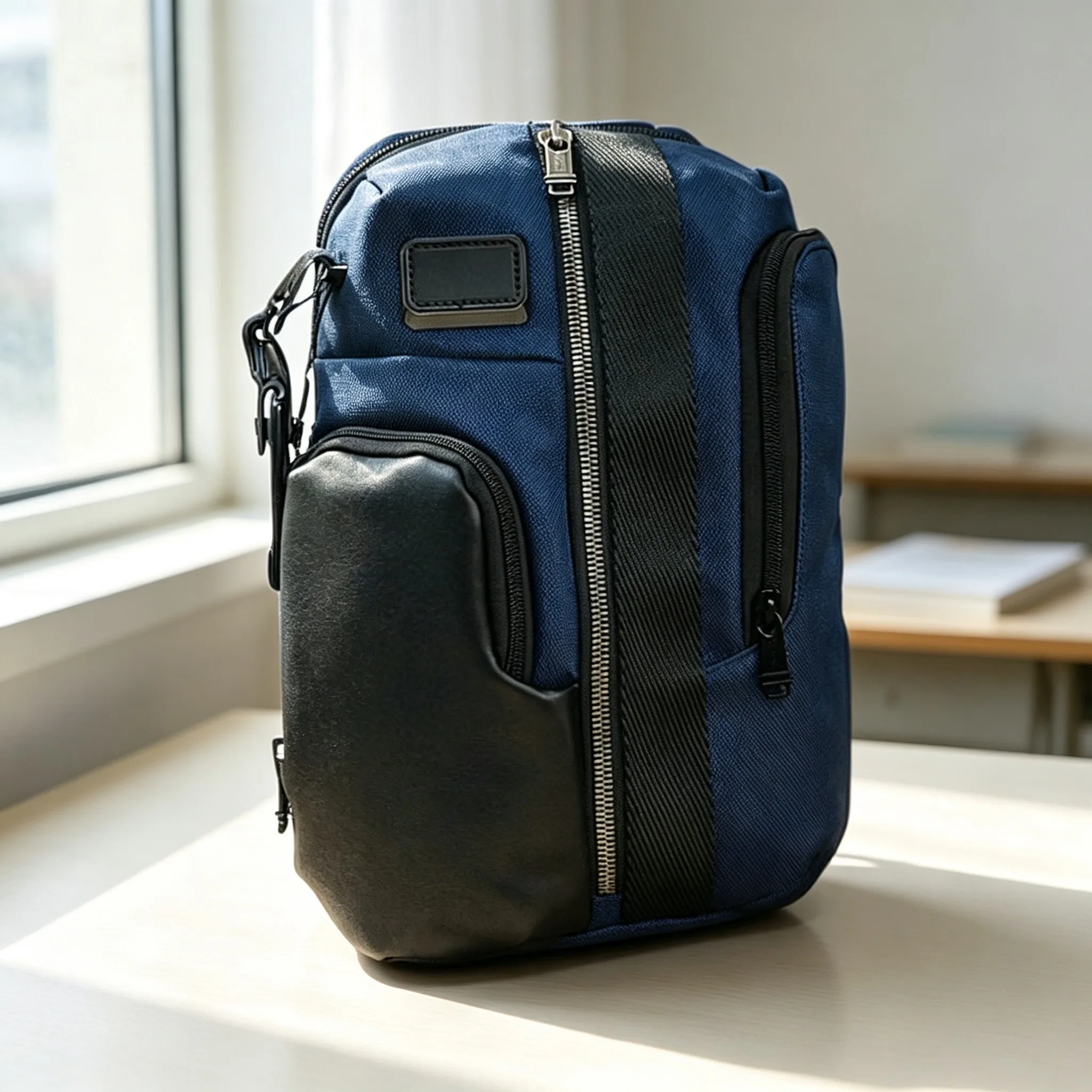 Men's Nylon Chest Bag, Large Capacity Fashion Casual Single Shoulder Crossbody Bag