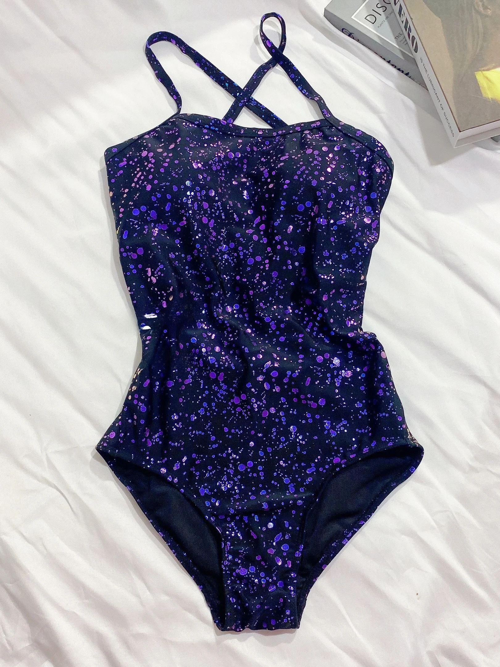 Traje de Baño de Una Pieza, Triangular, para Mujer, de Cetición, Colorido, con Estampado de s, Reductor, Disimula ...