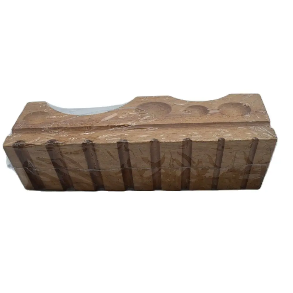 Wood Forming Block Grooved Channels Jewelry Wooden Cube Dapping Doming Cavity