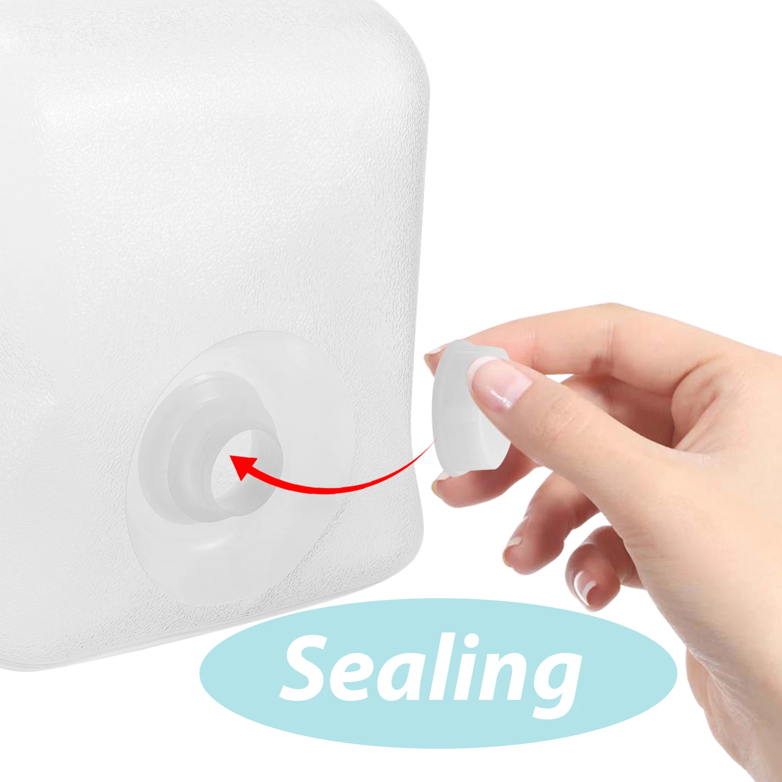 

2 Pcs Ladder Weight 10L Sealed Cap Durable Plastic Filling S Nonslip Surface Foldable Storage Pool Accessories Pool