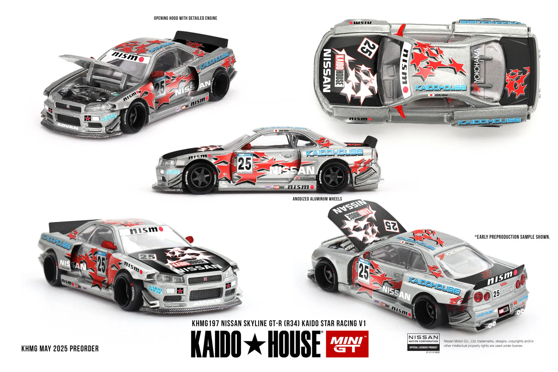 Kaido House + MINIGT Datsun KAIDO Fairlady Z Kaido GT V1 Alloy Car