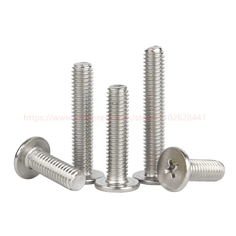 M1 M1.2 M1.4 M1.6 M2 M2.5 M3 M4 M5 M6 M8 Cross Phillips CM Ultra Thin Super Low Flat Wafer Head Screw Stainless Steel Bolt