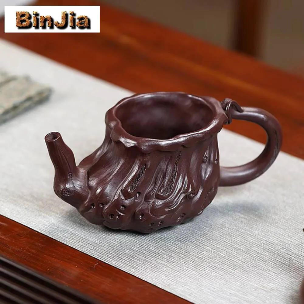 

230 мл Исин фиолетовый глиняный чайный кувшин мастер ручной работы старая чашка правосудия разделитель заварочный китайский чайный сервиз Цзыша коллекция ремесло