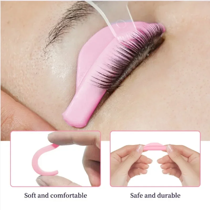 5-14Pairs Eyelash Perm Silicone Pads Lash Perm Assistant Tools 3D Lashes Curler Applicator, Professional Lash Supplies for Women