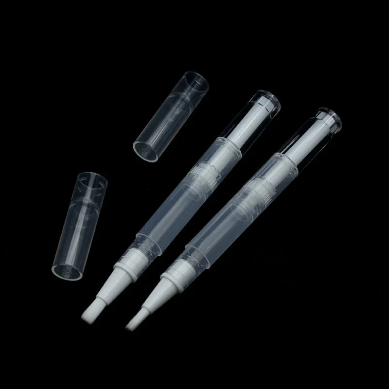 Stylos hélicoïdaux transparents pour la croissance des cils, stylo à huile vide avec pointe de brosse, conteneur cosmétique, applicateur, Tube de liquide, 1/2/3/5 pièces