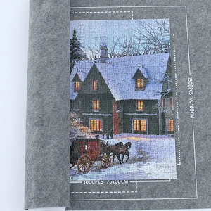 1500-3000 قطعة شعرت حصيرة اللغز مجموعة 3 ألوان متاحة بطانية رمي اللغز مع حقيبة تخزين ملحقات السفر المحمولة DDJ أفضل 8 قطع لغز 30000 بيع - رقم 6