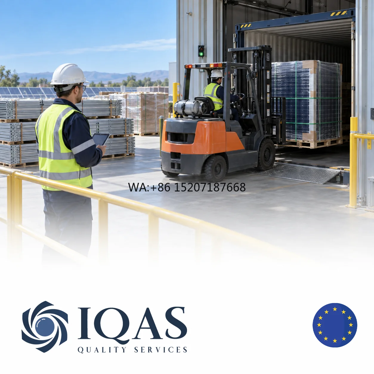 IQAS Pre Shipment Inspection Solar Panels Mounting Structures Europe Guangdong China IQAS-SOLAR-QA-001 Model